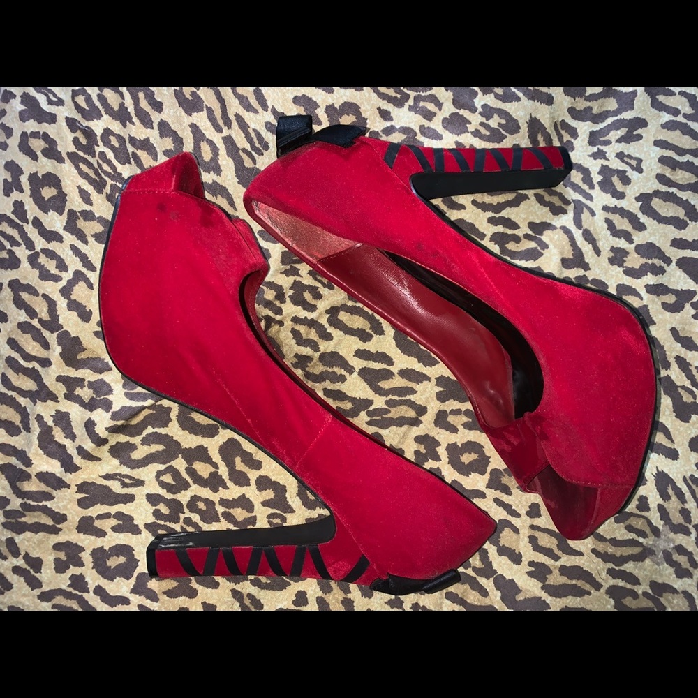 Woman’s Red Heels